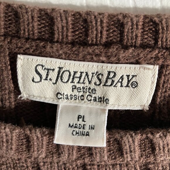 Ladies brown pull-over sweater - Picture 3 of 4